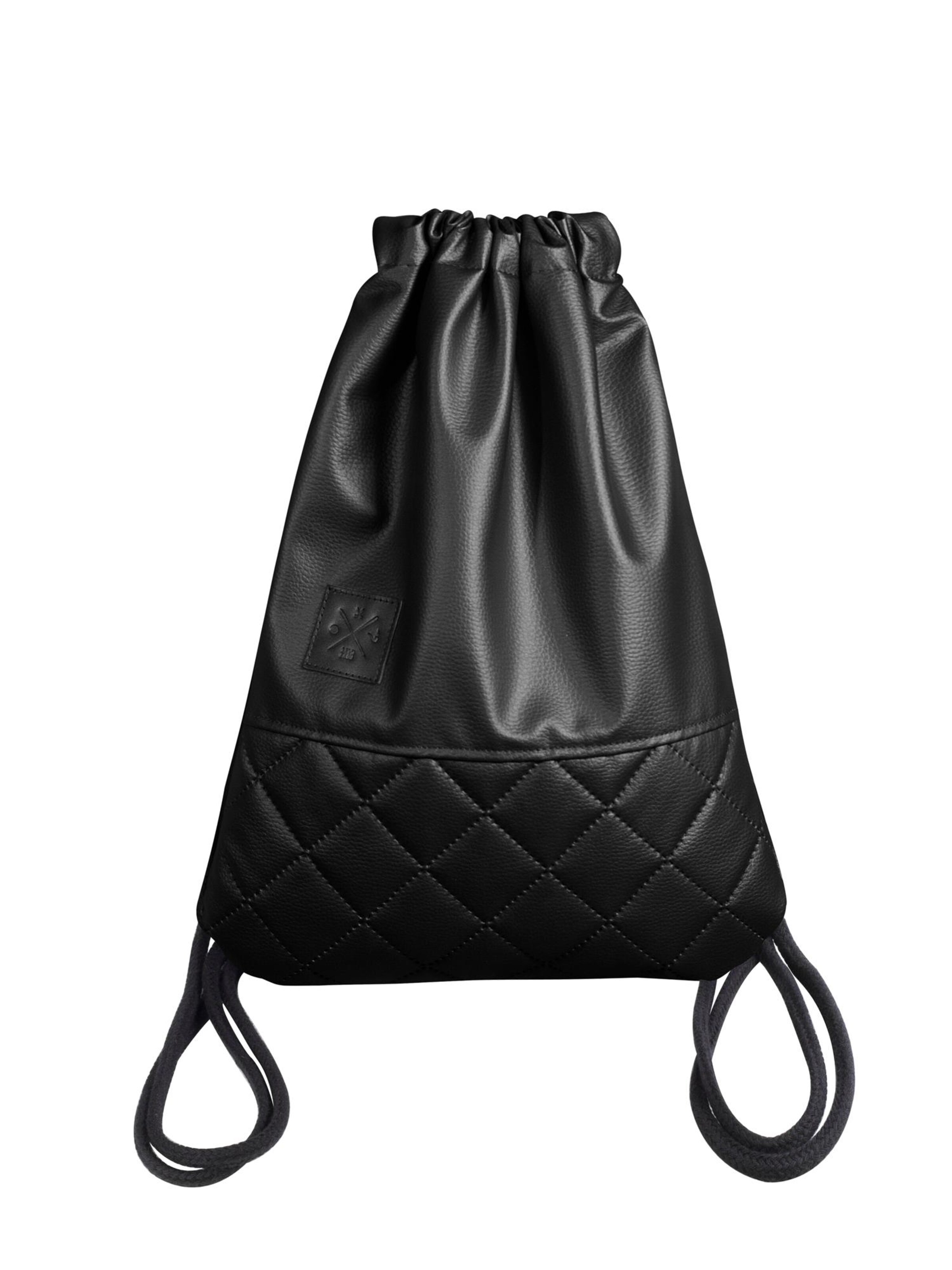 Manufaktur13 Sportturnbeutel 'Black Out' in Schwarz: Vorderseite