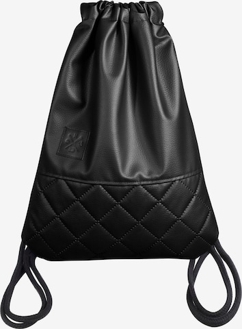 Manufaktur13 Sportturnbeutel 'Black Out' in Schwarz: Vorderseite