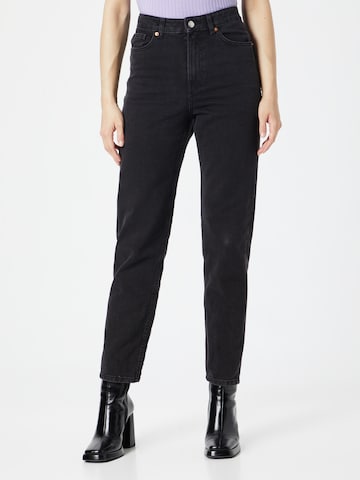 Lindex - Regular Calças de ganga 'Betty' em preto: frente
