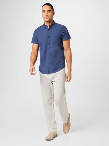 HOLLISTER Regular Fit Hemd in Blau