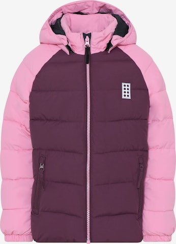 Veste d’hiver 'LWJIPE 704' LEGO® kidswear en violet : devant