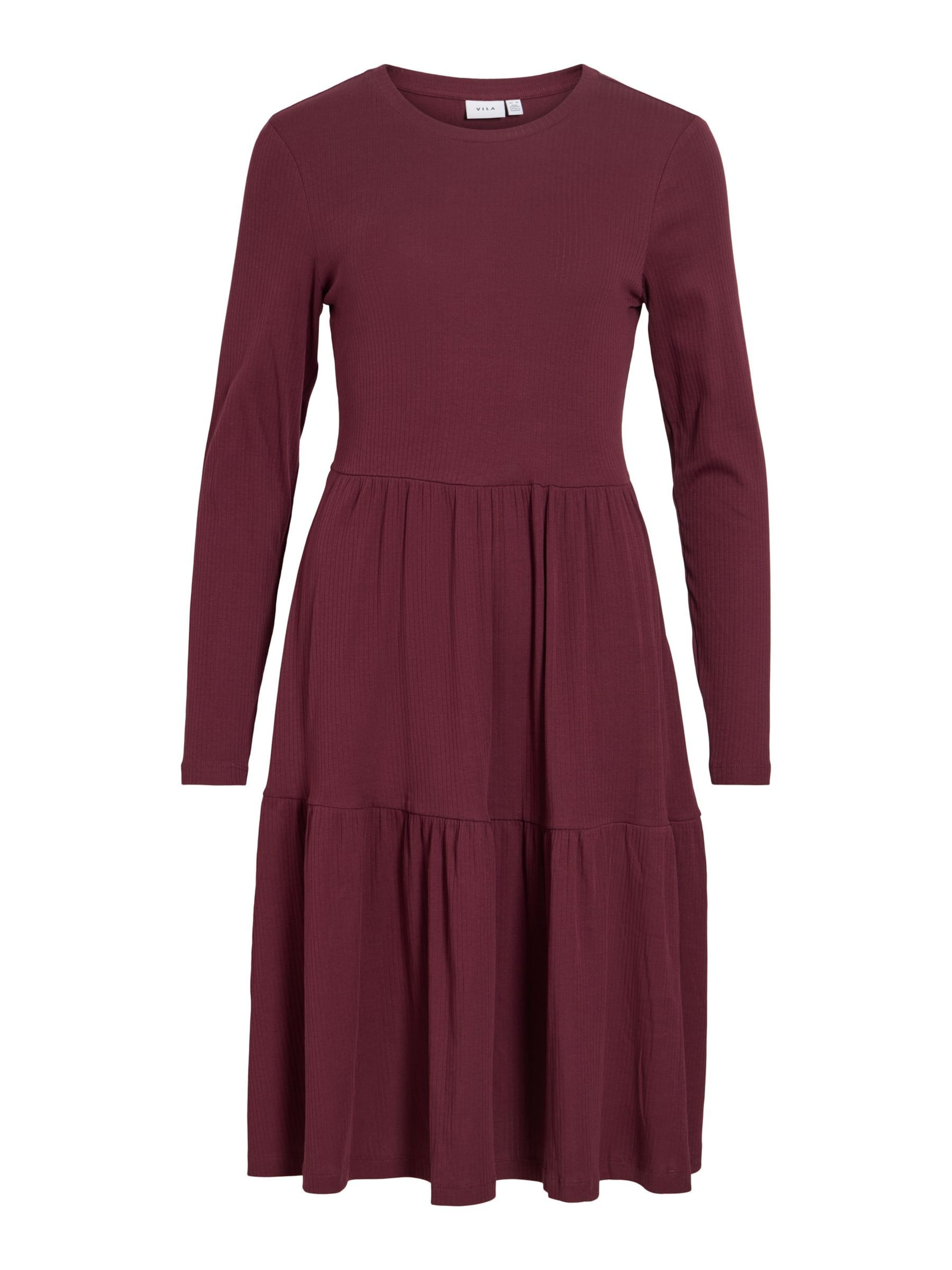 VILA Dress in Brown: front