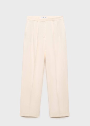 MANGO Wide leg Pleat-Front Pants in Grey