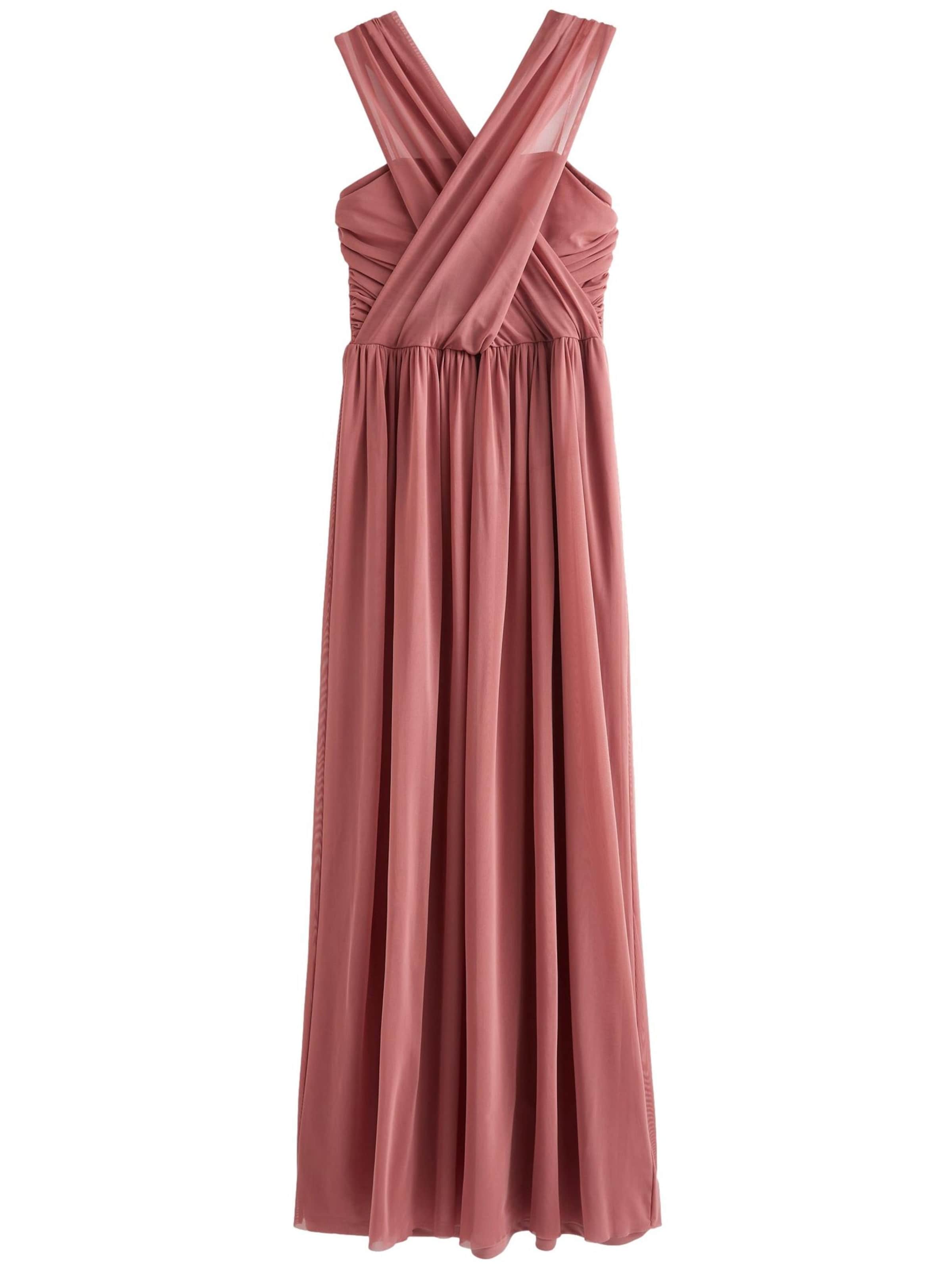 Rochie de seară de la Next pe roz: față