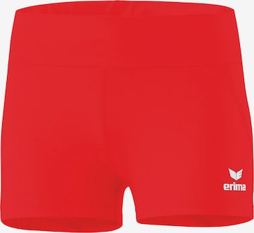ERIMASlimfit Sportske hlače - crvena boja: prednji dio