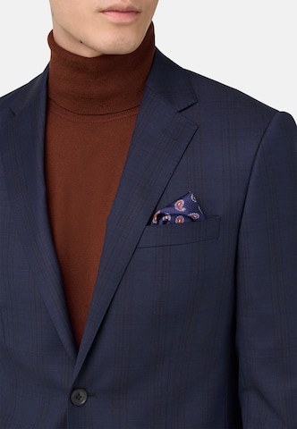 Coupe slim Costume 'Prince of Wales' Boggi Milano en bleu