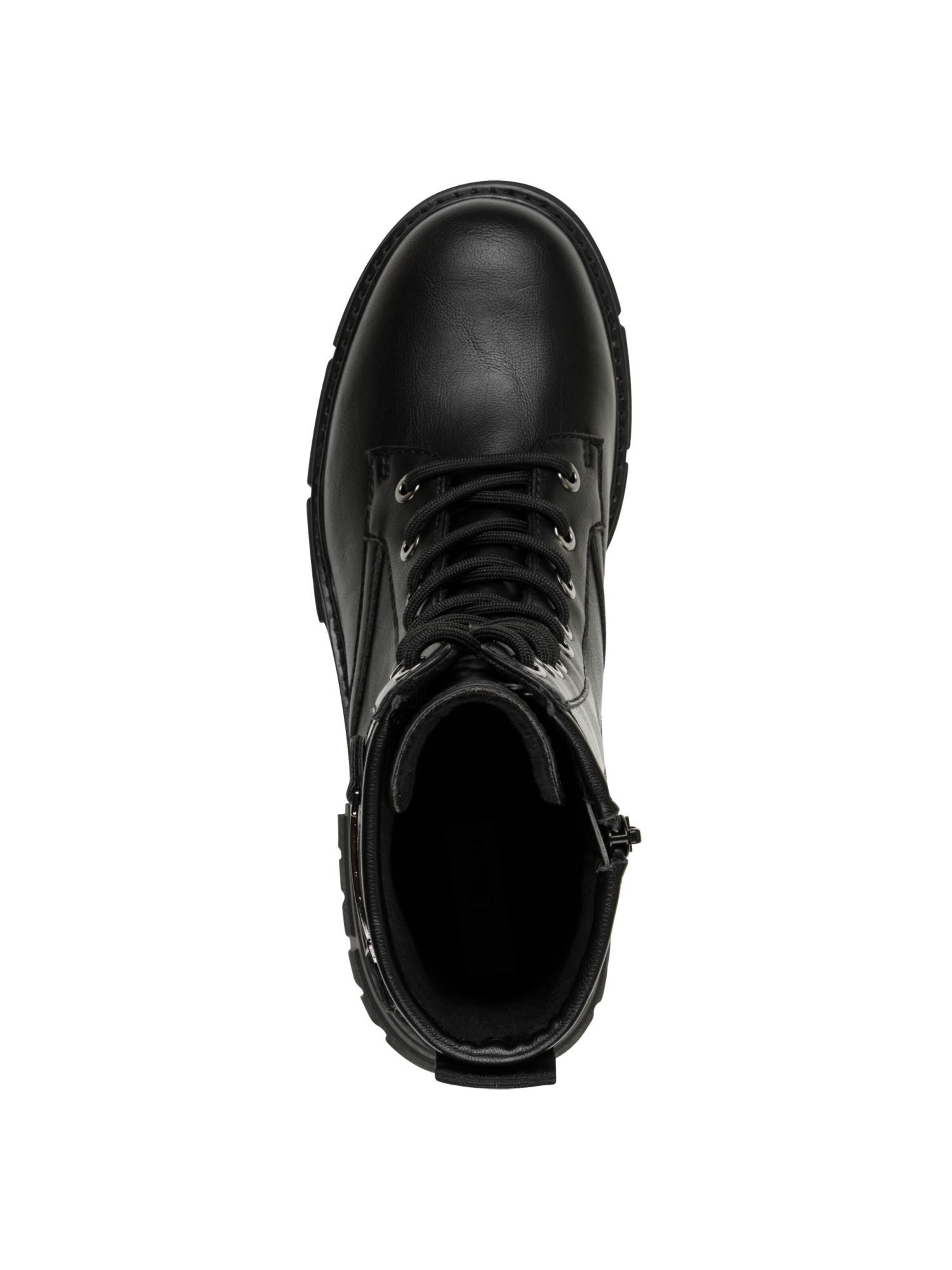 s.Oliver Lace-Up Ankle Boots in Black