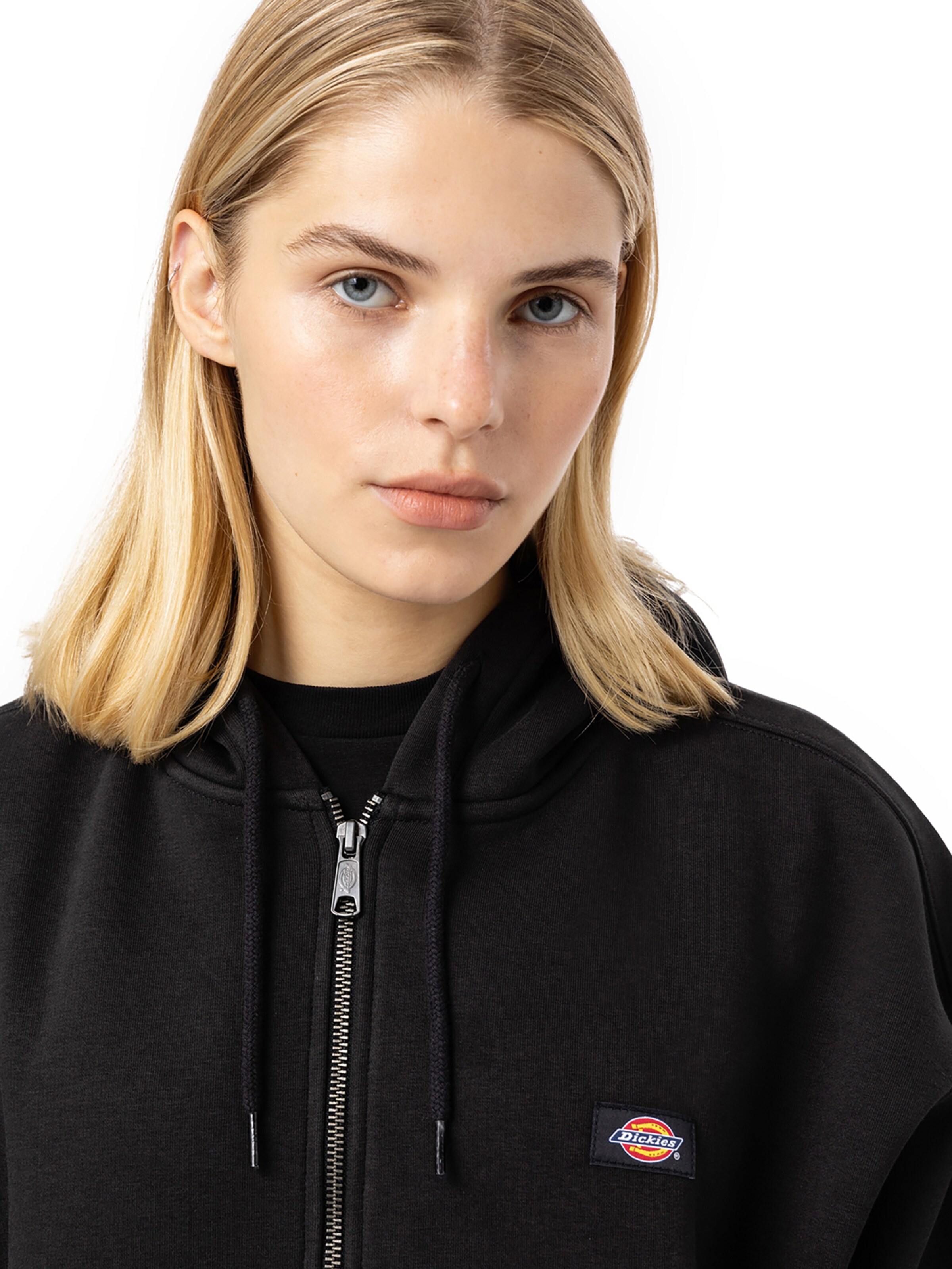 DICKIES Кофта на молнии 'OAKPORT' в Белый