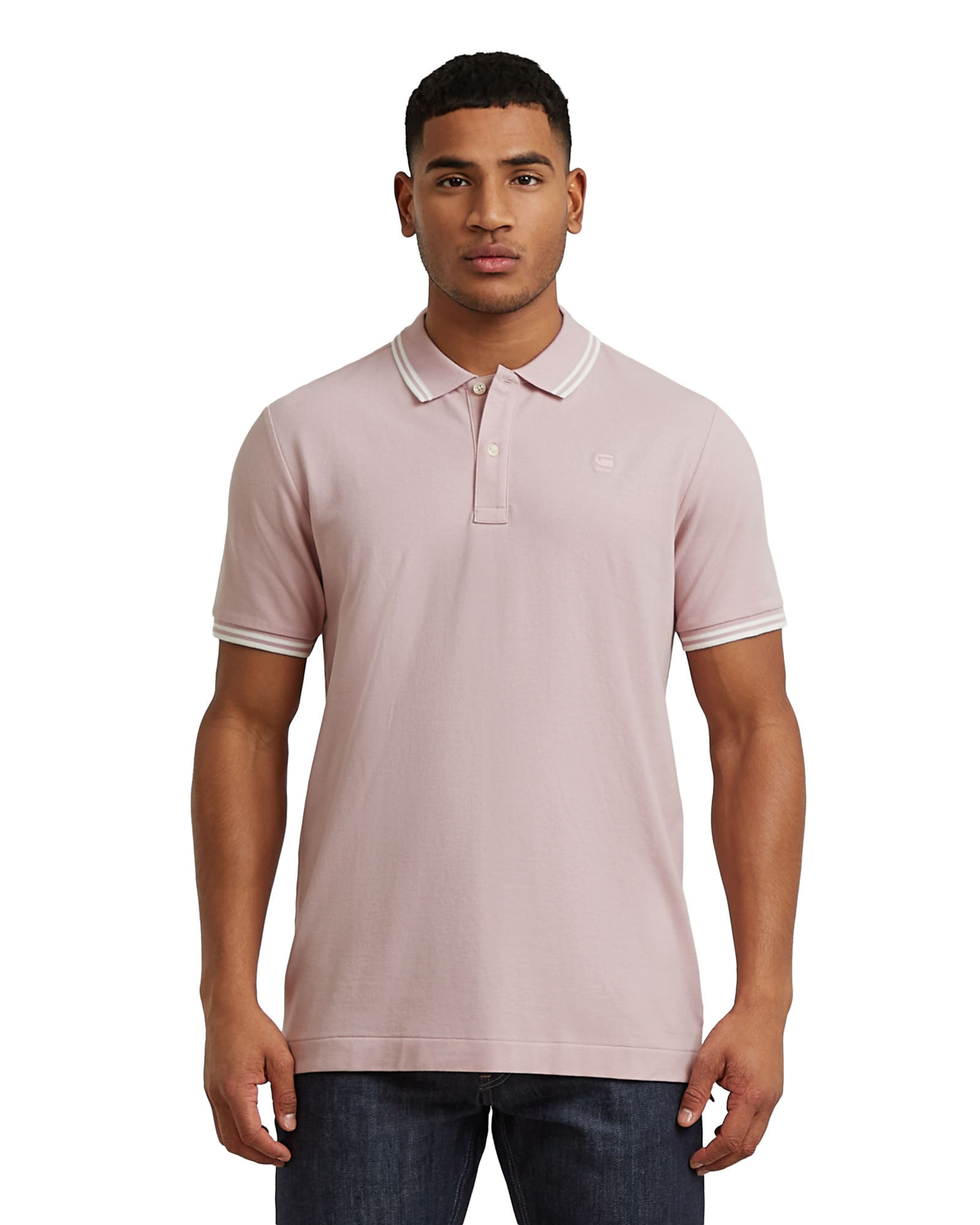 G-STAR Poloshirt in Pink: Vorderseite