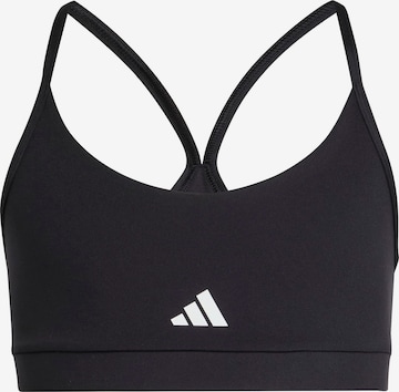ADIDAS SPORTSWEAR Bustier Urheilualusasu 'Essentials' värissä musta: etupuoli