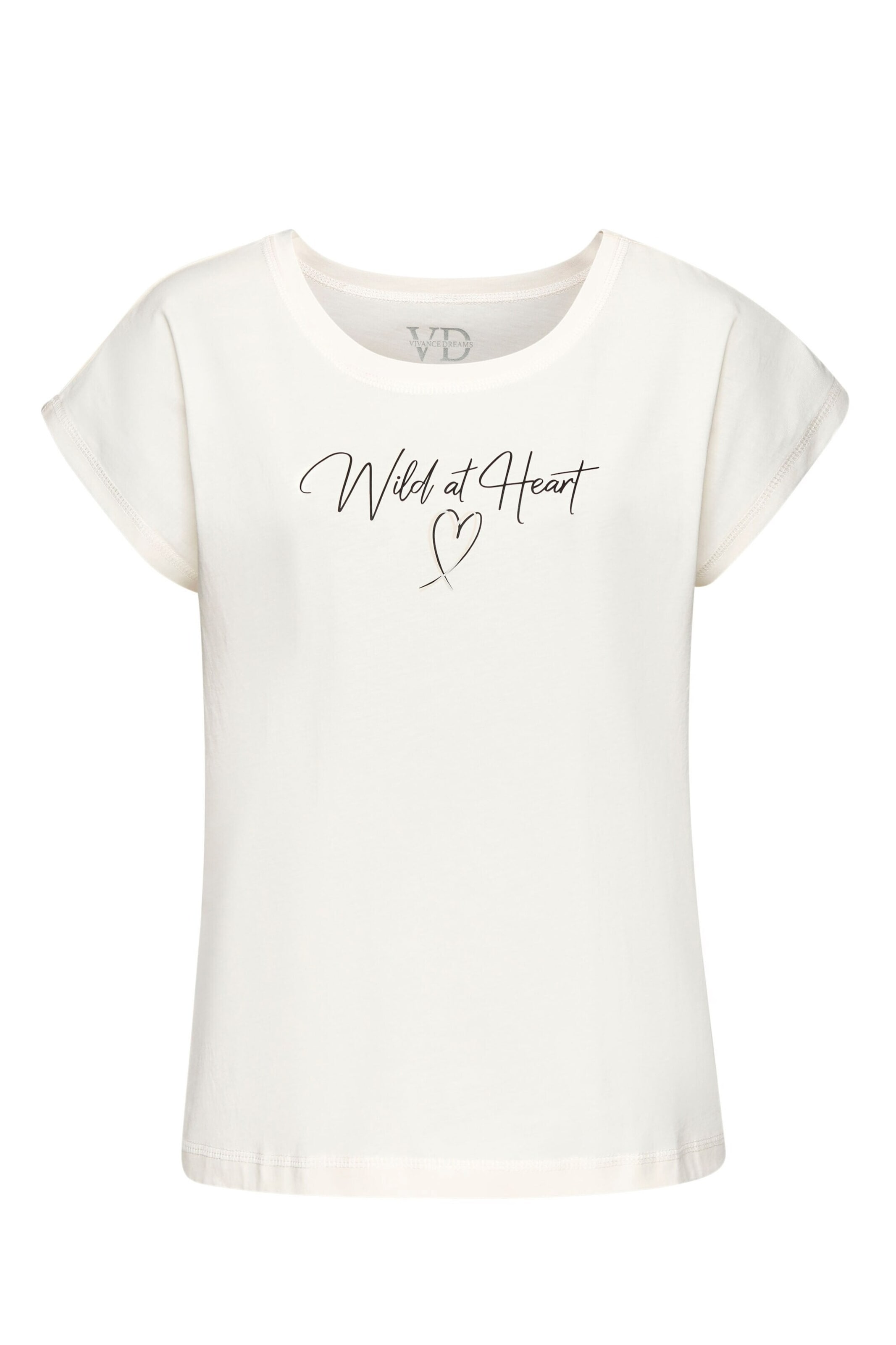 VIVANCE Tričko na spaní – bílá: přední strana