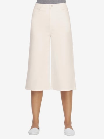 Linea Tesini by heine Wide leg Jeans in White: front