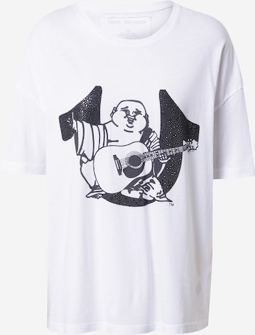 True Religion T-Shirt in Wit: voorkant
