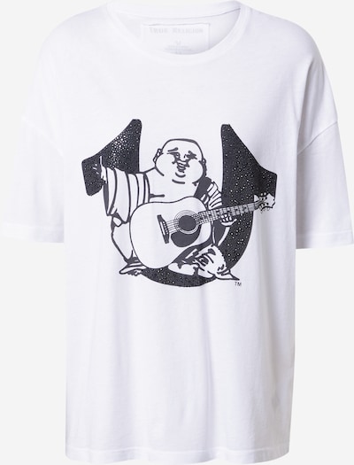 True Religion Camisa em preto / offwhite, Vista do produto