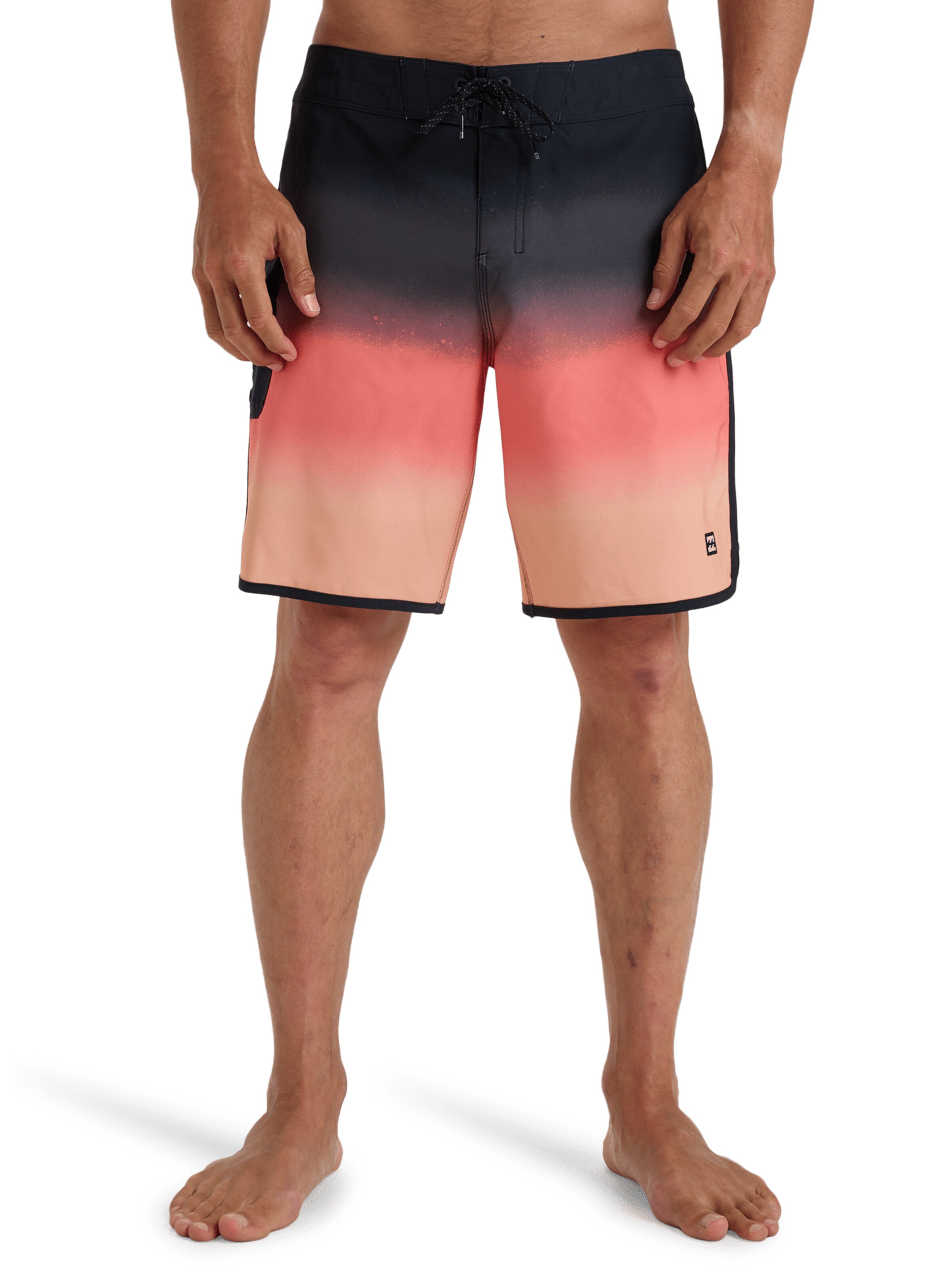 BILLABONG Boardshorts '73 Theme Pro 18.5' in Zwart: voorkant