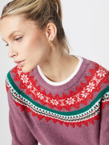 PIECES Sweater 'SOFIA' in Red