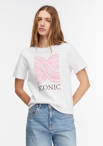 COMMA Shirt in Wit: voorkant