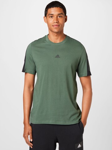 ADIDAS SPORTSWEAR Performance Shirt 'Future Icons 3-Stripes' in Green: front