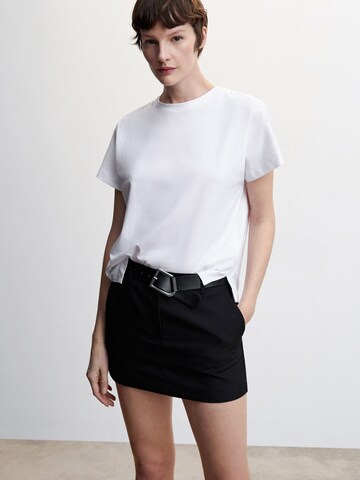 MANGO Тениска 'SEVILLA' в бяло: отпред