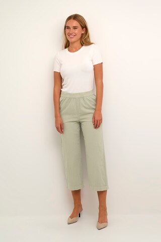 Kaffe Wide leg Pants 'Anaya' in Green