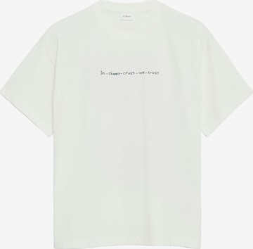 T-Shirt s.Oliver en blanc : devant