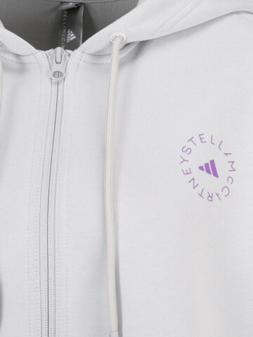 ADIDAS BY STELLA MCCARTNEY - Sudadera con cremallera deportiva en gris