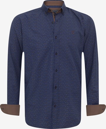 Chemise 'Bata' Sir Raymond Tailor en bleu : devant