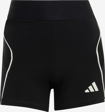 ADIDAS SPORTSWEAR Skinny Urheiluhousut 'STADIUM' värissä musta: etupuoli