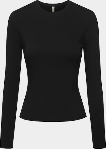 cfab (formerly creamy fabrics) Shirt 'Cotton Longsleeve' in Schwarz: Vorderseite
