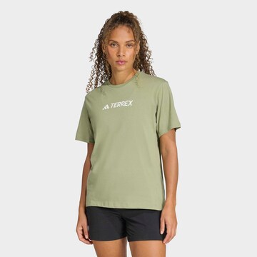 ADIDAS TERREX Performance Shirt in Green: front