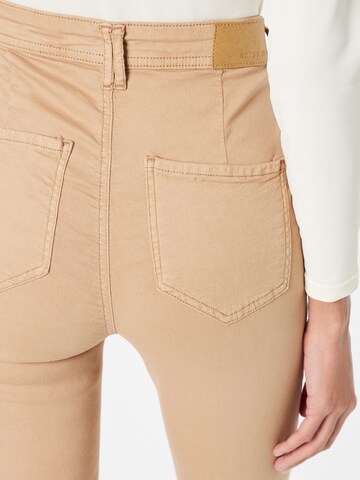 Noisy may Skinny Bukser 'EMILY' i beige