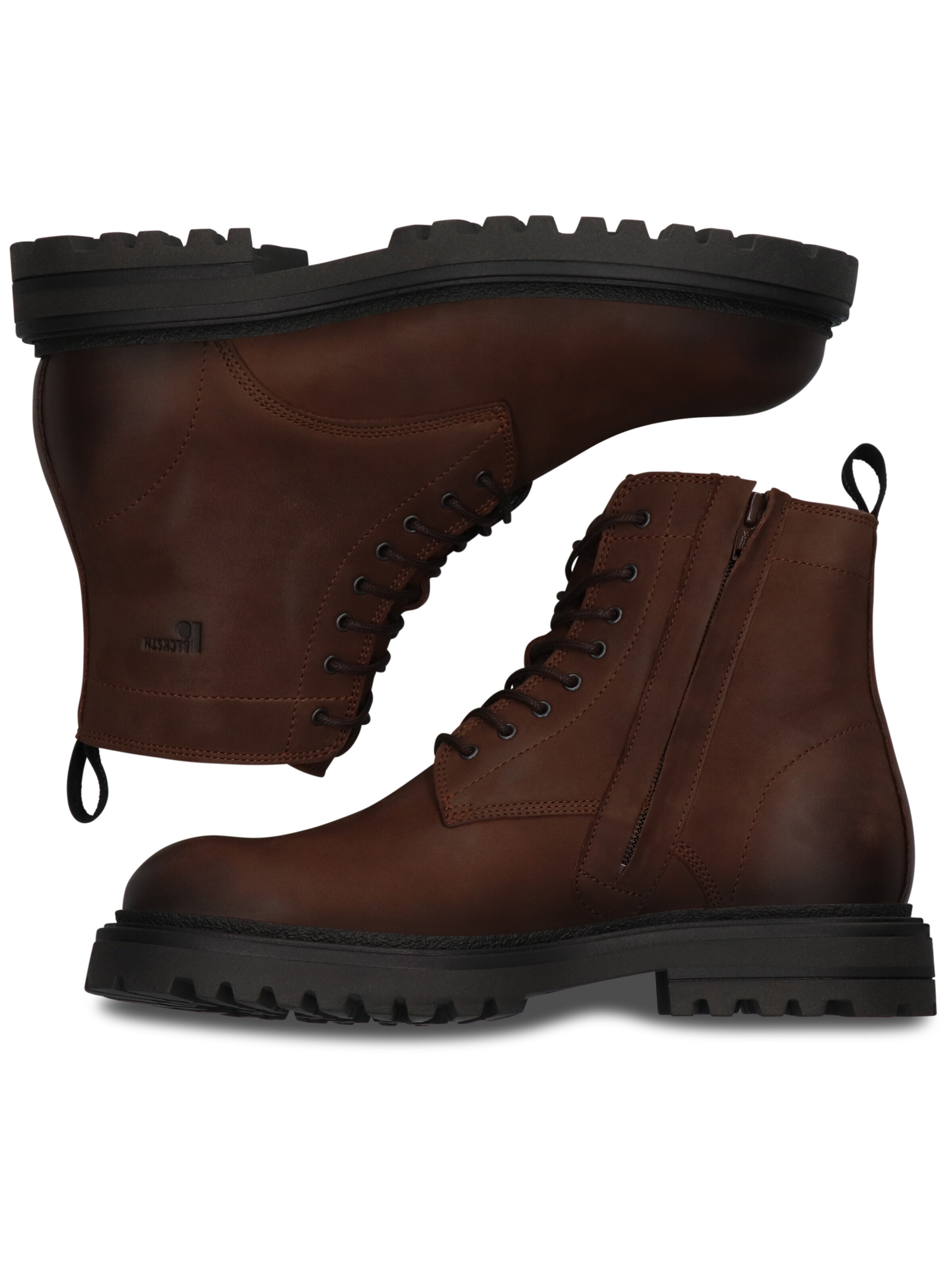 BLACKSTONE - Botas con cordones 'ONYX TATE' en marrón