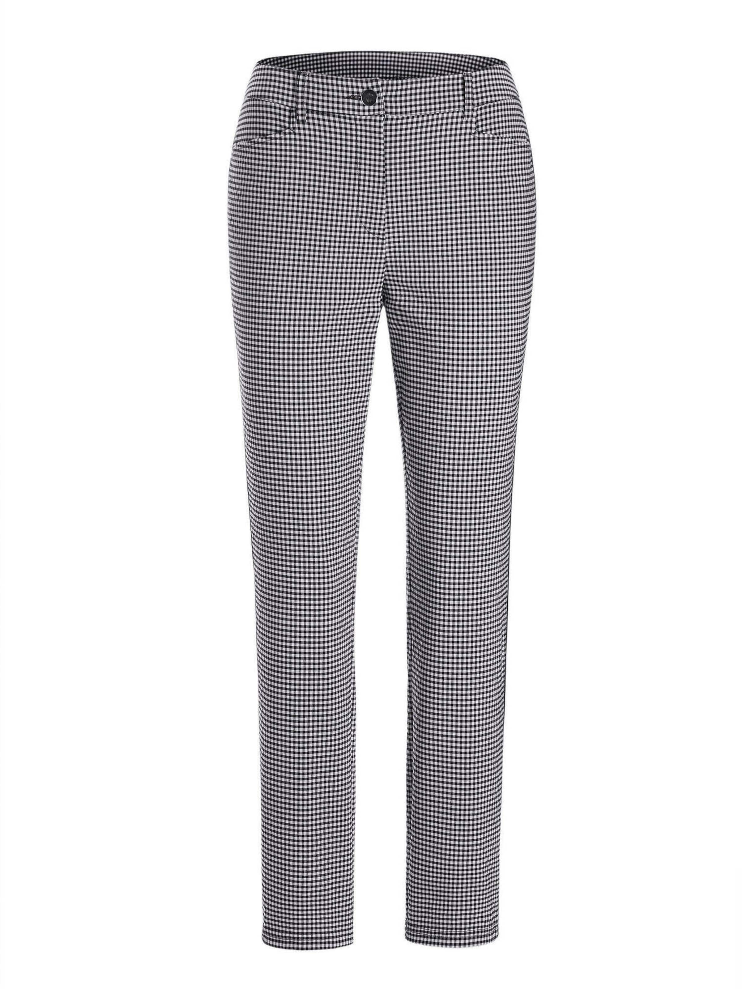 Goldner Slimfit Broek 'Louisa' in Zwart: voorkant