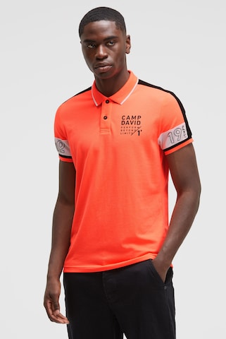 T-Shirt CAMP DAVID en orange : devant