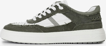 Baskets basses CAFè NOIR en vert : devant