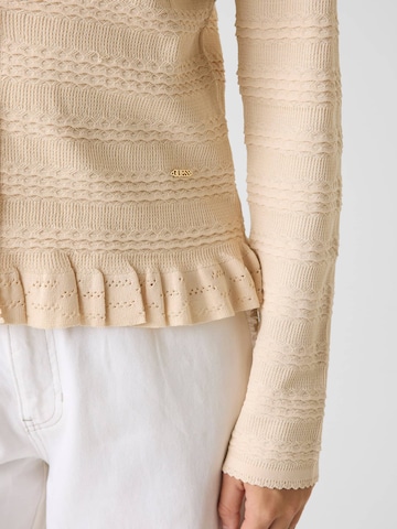 GUESS Knit Cardigan in Beige