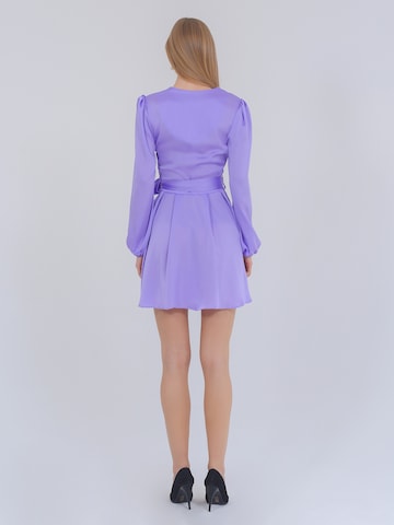 FRESHLIONS Shirt Dress in Purple