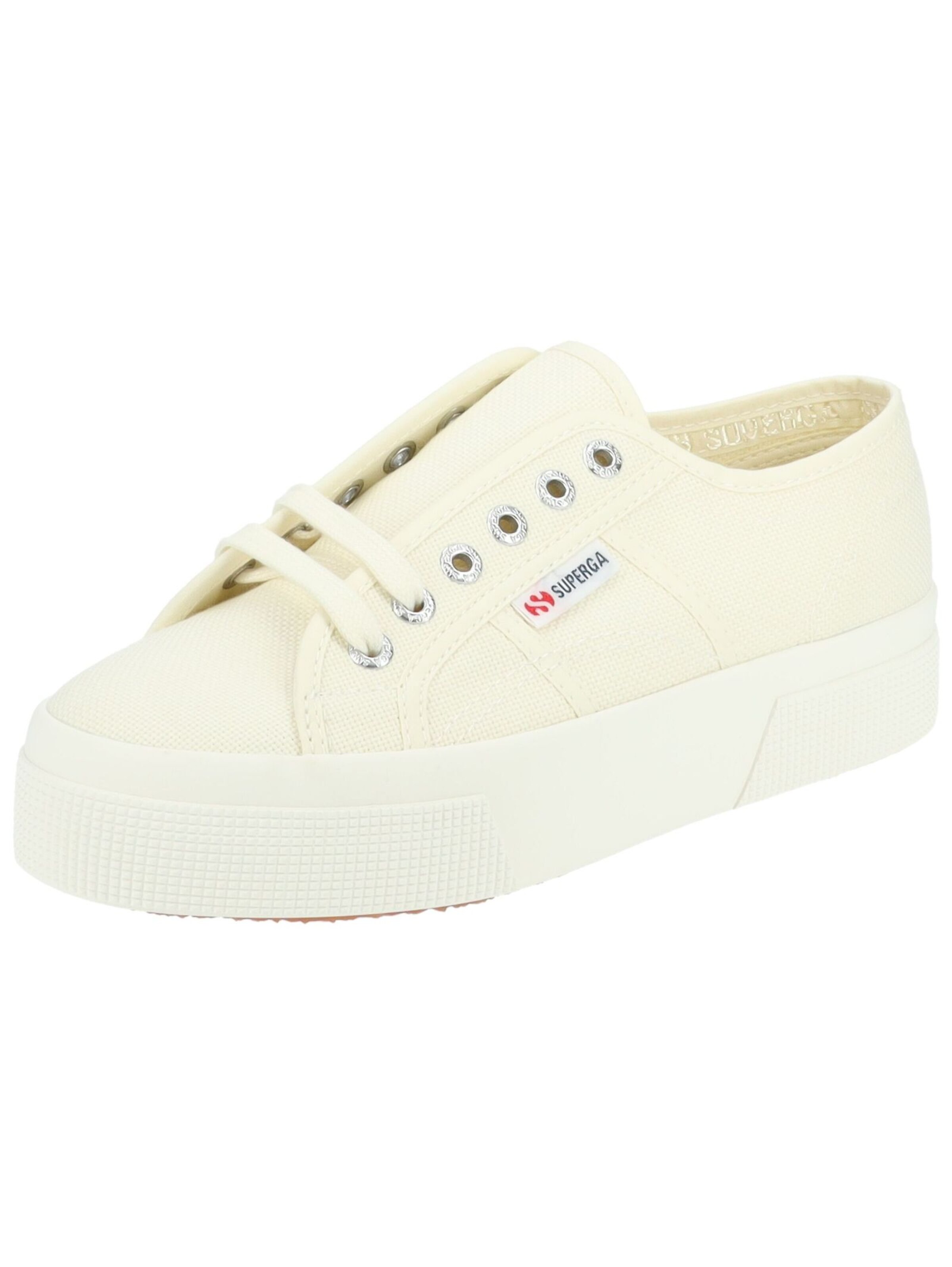 Baskets basses SUPERGA en beige : devant
