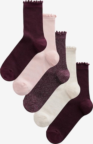 purpurinė Next Kojinės: priekis