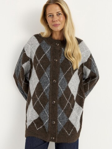 Cellbes of Sweden Gebreid vest in Bruin