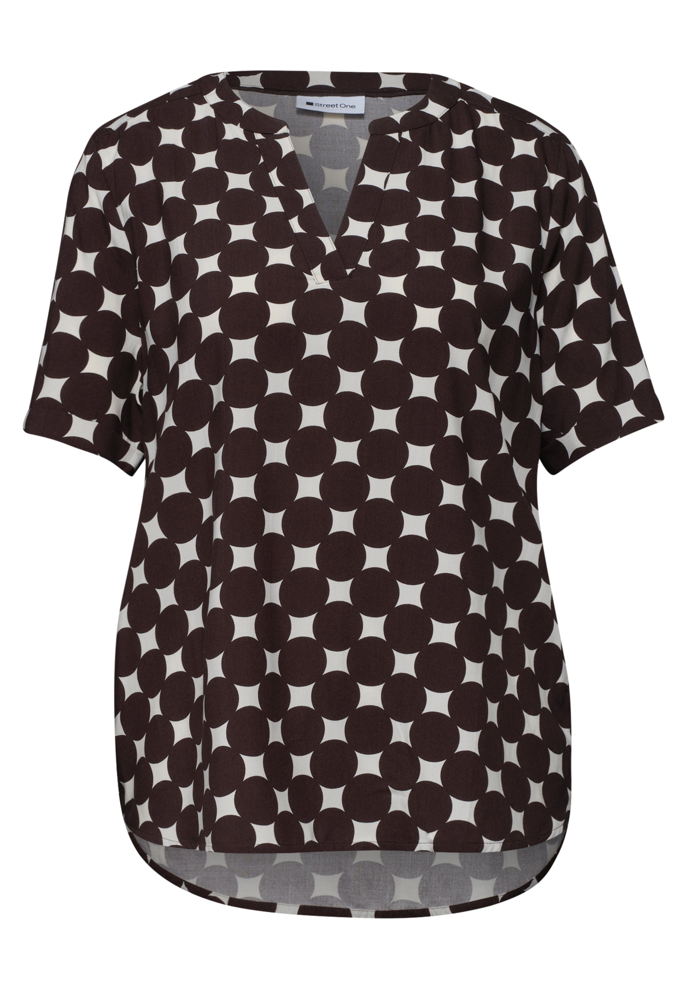 STREET ONE Blouse in Brown: front