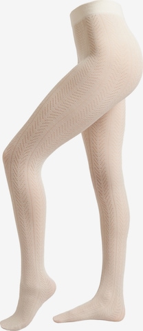 CALZEDONIA Strumpfhose 'CHEVRON' in Weiß: Vorderseite