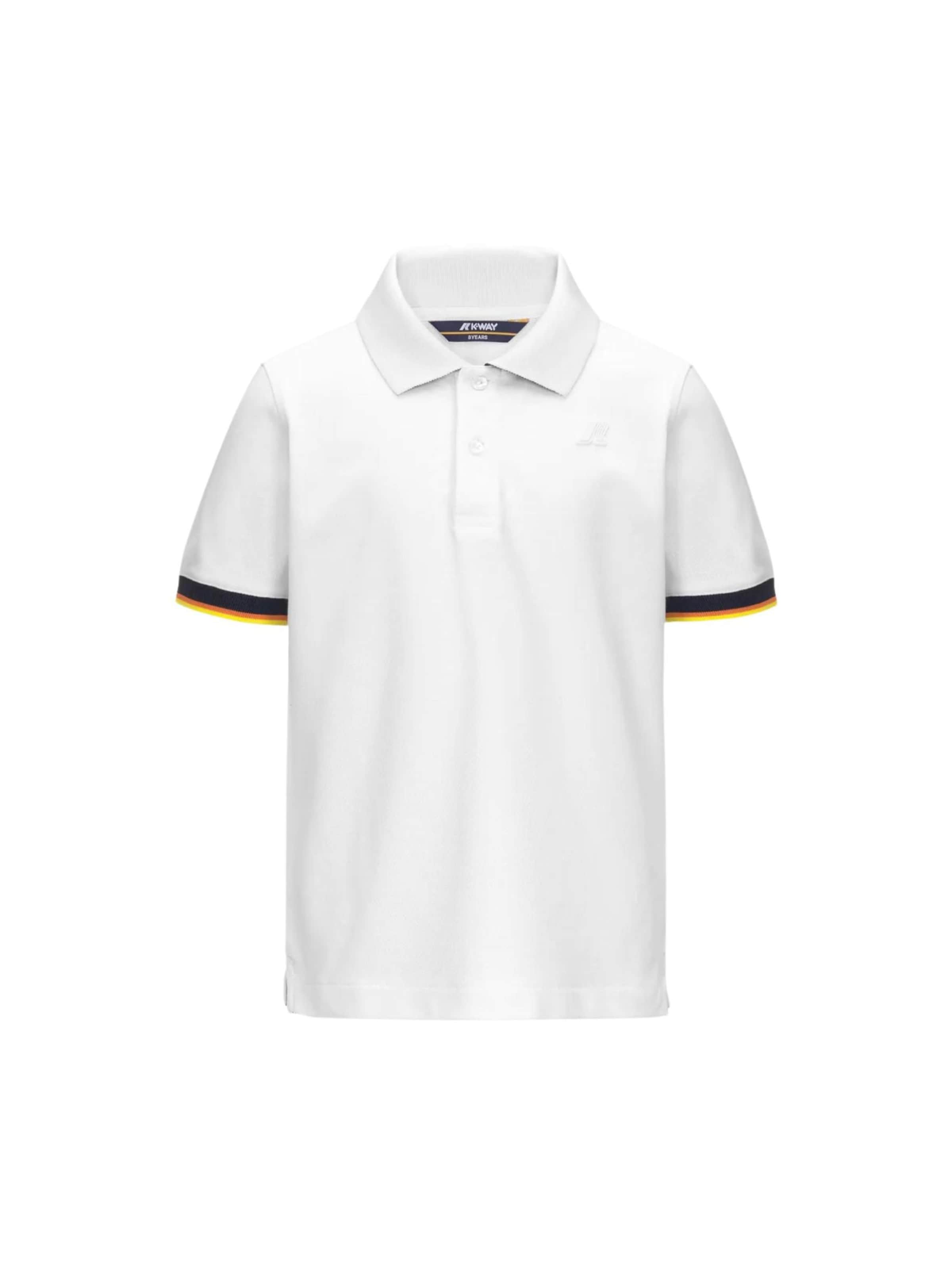 K-Way Shirt 'K-WAY KIDS P. VINCENT PIQUE POLO' in Wit: voorkant