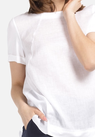 T-shirt oversize HELMIDGE en blanc