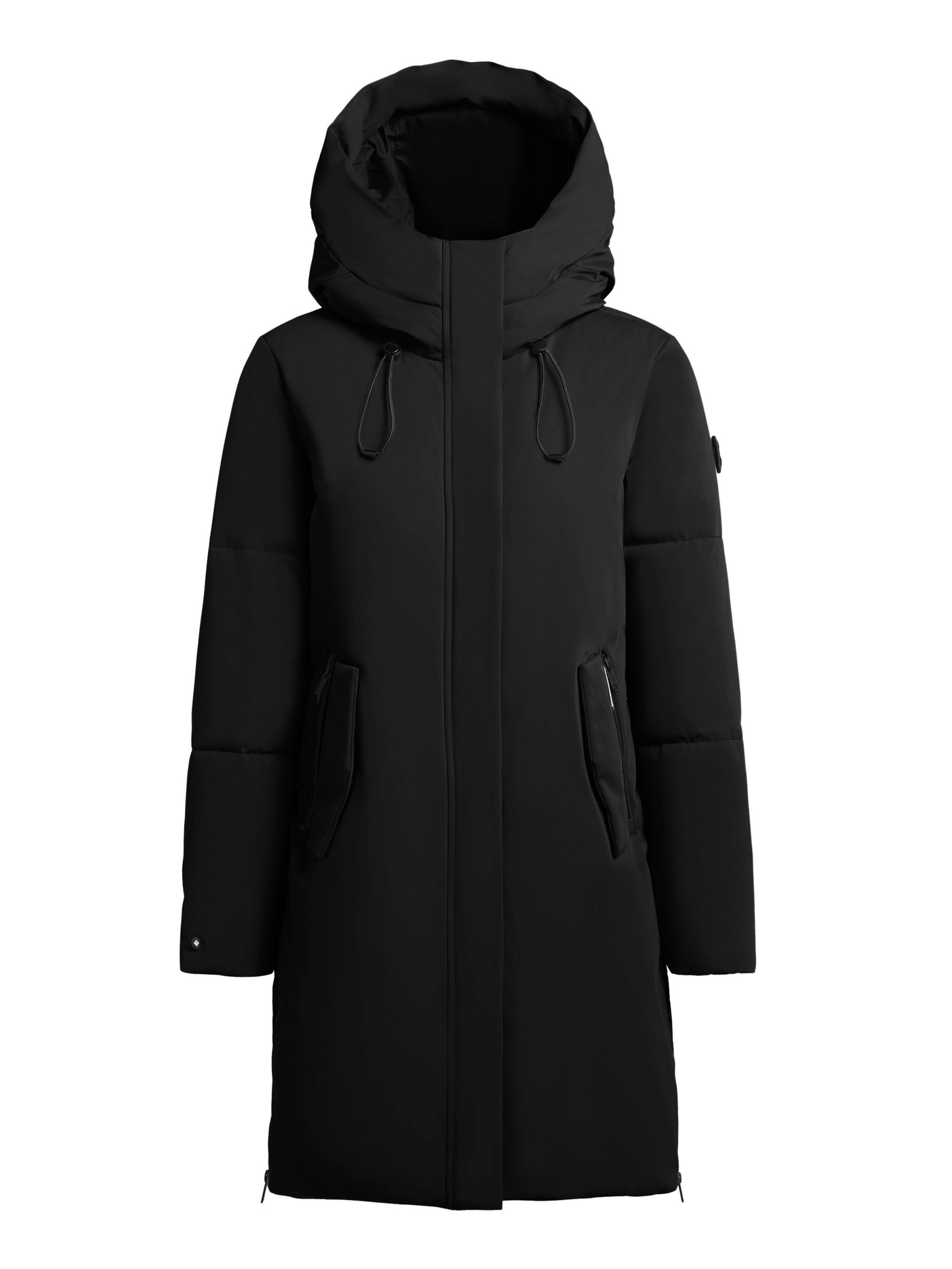 Manteau d’hiver 'Nean' khujo en noir : devant