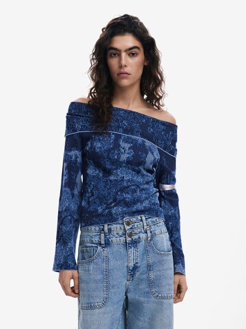 Desigual Trui in Blauw: voorkant