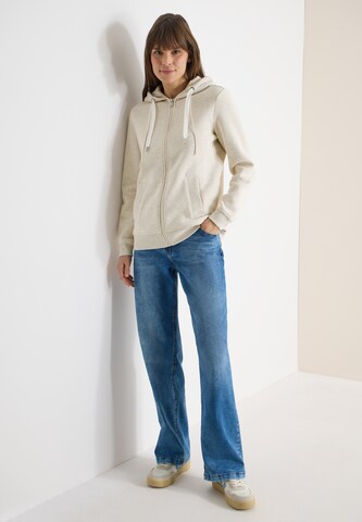 CECIL Zip-Up Hoodie in Beige