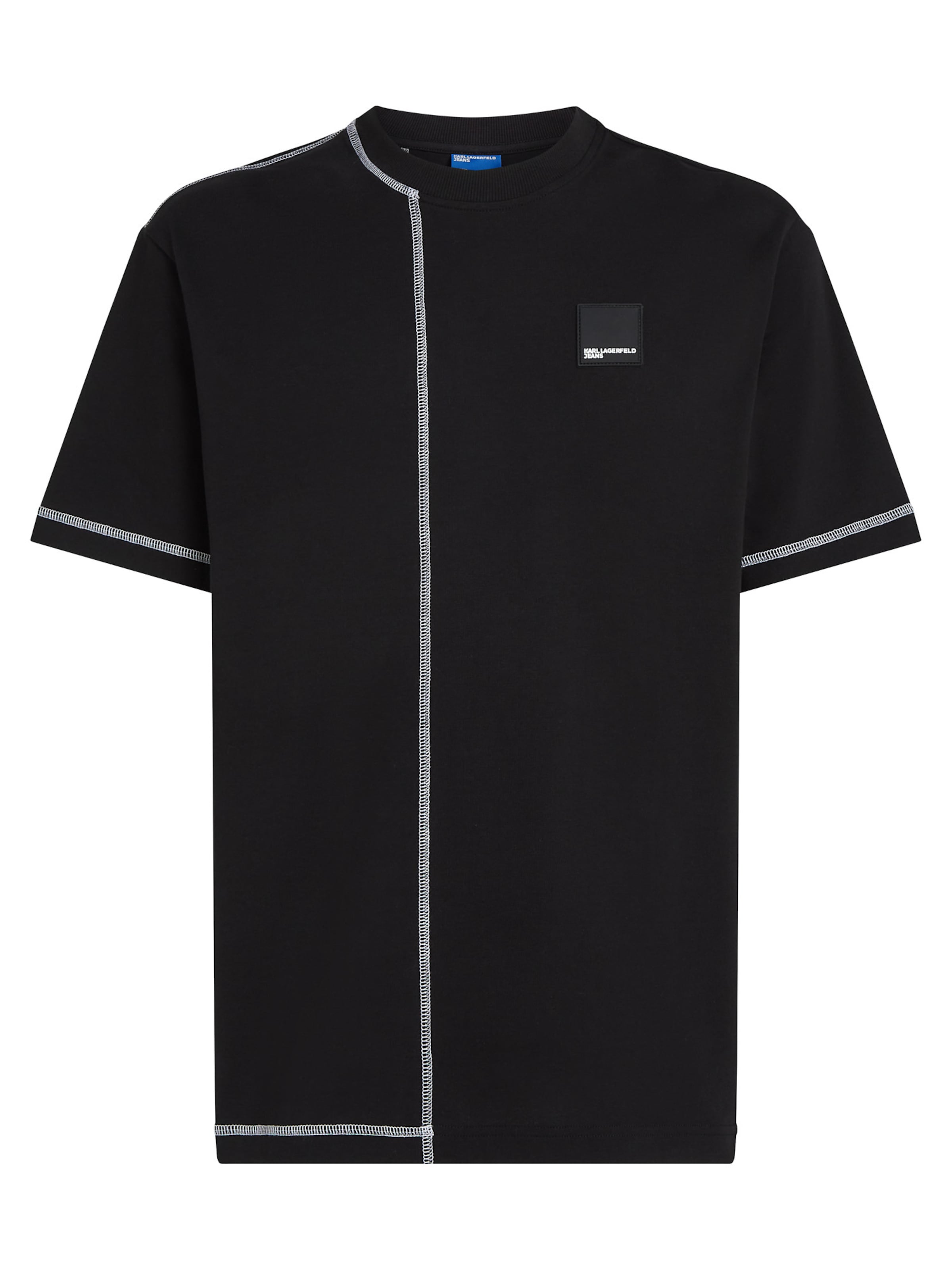 KARL LAGERFELD JEANS T-shirt i svart / vit, Produktvy