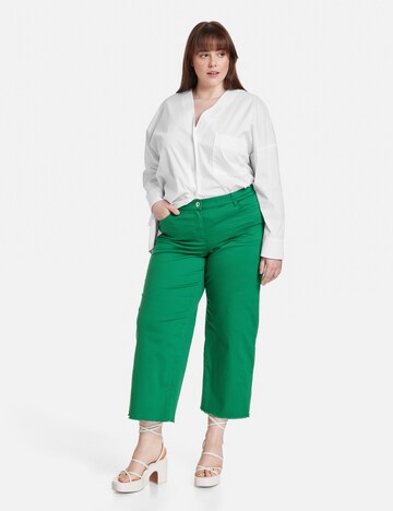 SAMOON Regular Pants in Green