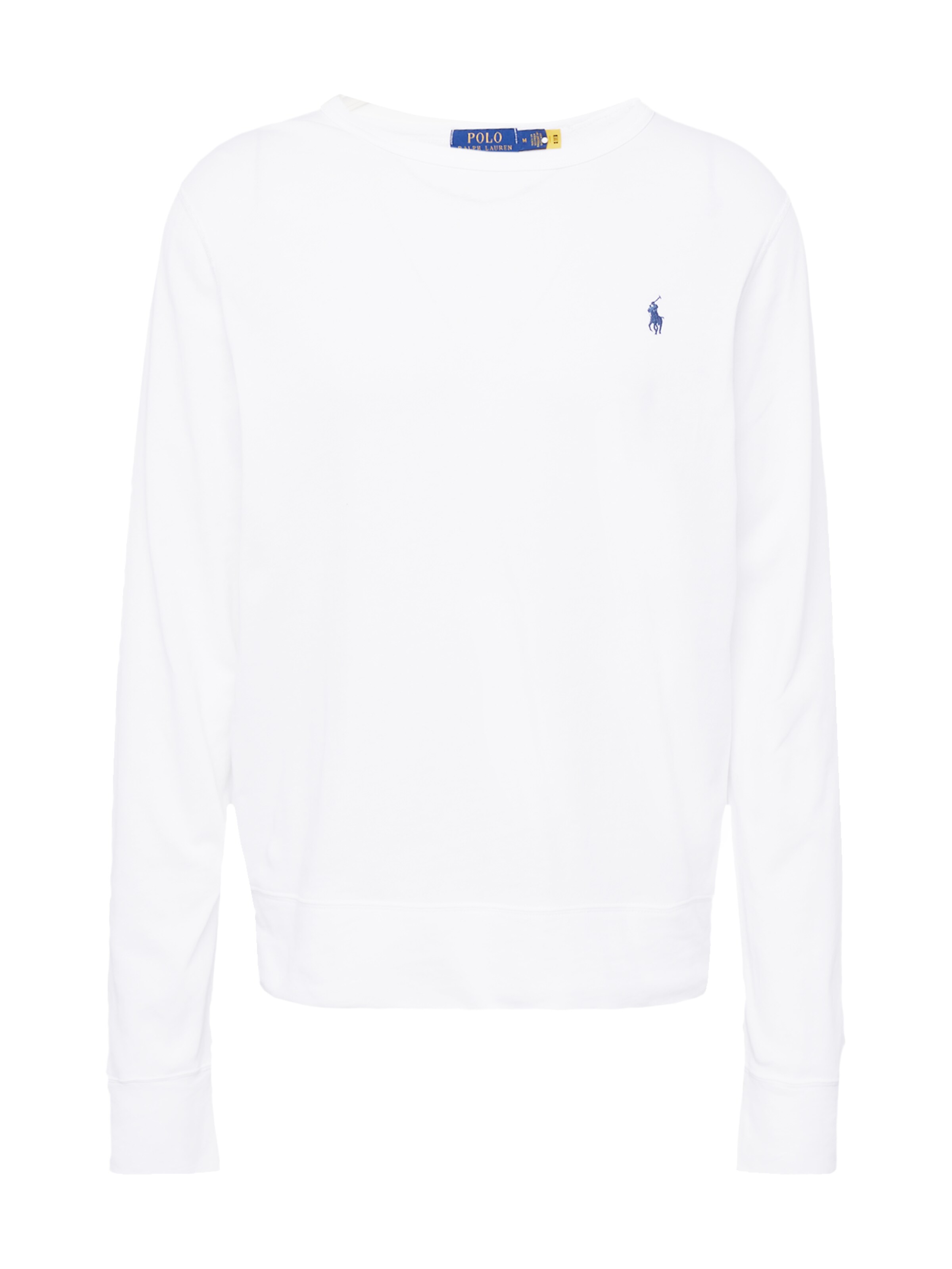 Sweat-shirt Polo Ralph Lauren en blanc : devant